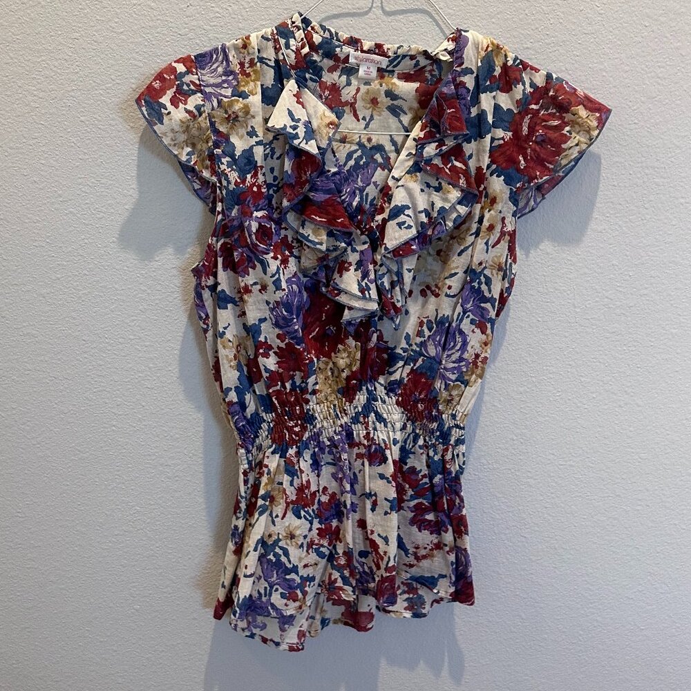 Women's Casual Floral Top (M) - Picture 1 of 1